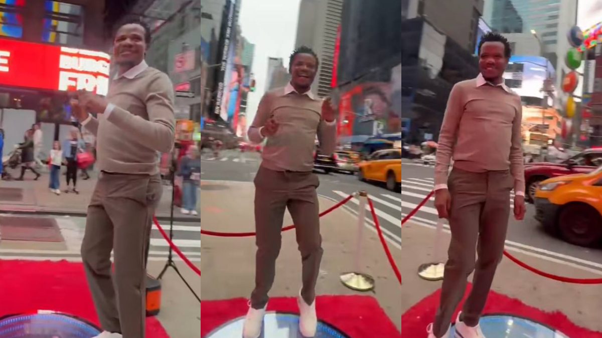 Peter Salasya busts sleek dance moves on 360° video booth in New York City