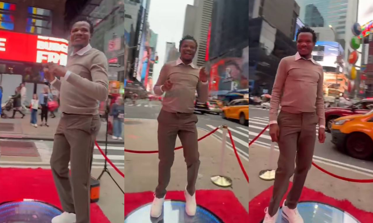 Peter Salasya busts sleek dance moves on 360° video booth in New York City