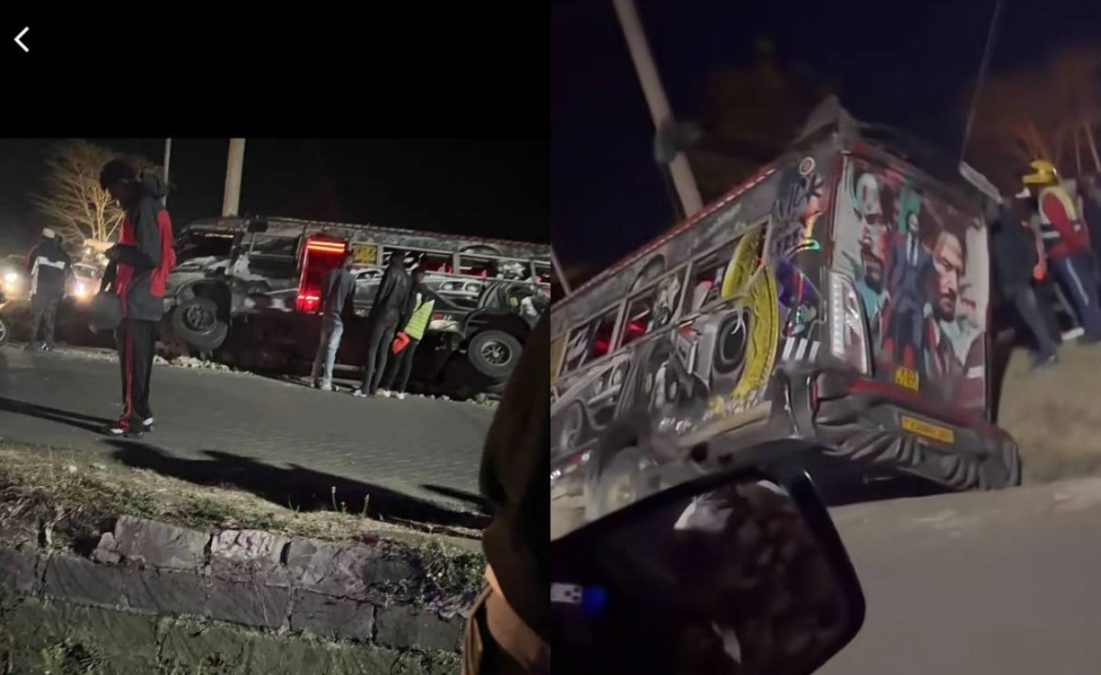 Baba Yaga after the accident. PHOTOS/@matwana254/Instagram.
