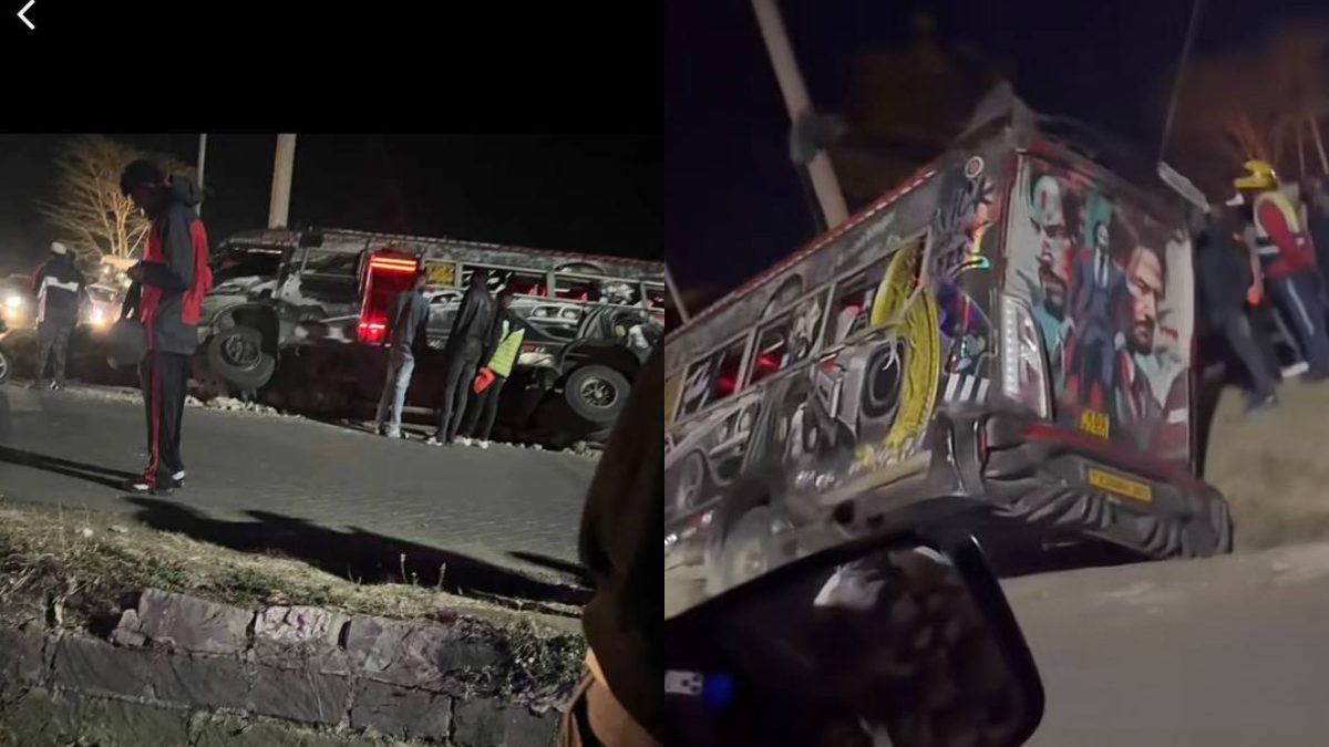 George Ruto’s famous Baba Yaga matatu crashes into huge ditch in Nairobi