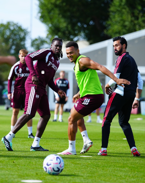 Fulham FC players in training ahaed of Premier League encounter with ManchestervUnited on Sunday, September 20, 2026. PHOTO/https://www.facebook.com/FulhamFC/photos