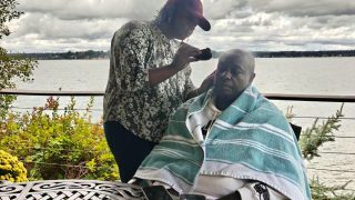 Pastor Dorcas Gachagua shaves Rigathi as couple enjoys time together in the US