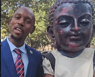 Mosiria promises to help man behind giant Buddha costume secure advertising gigs
