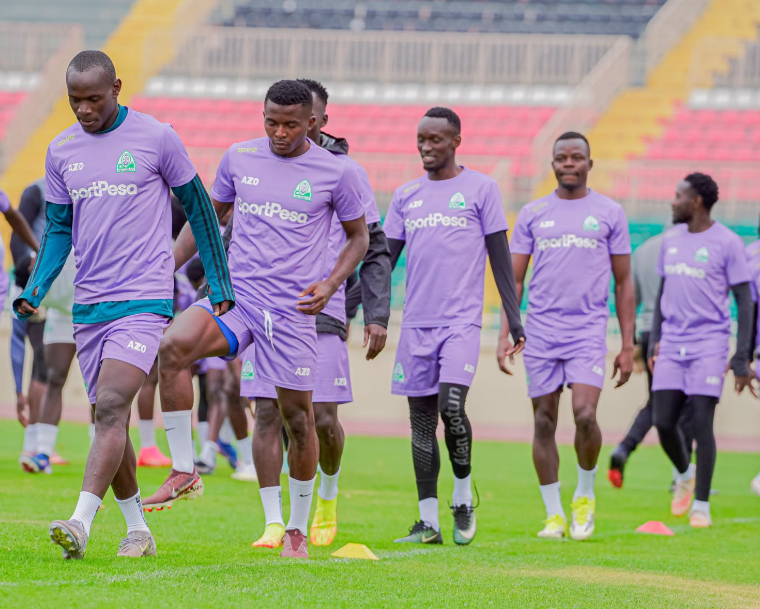 Gor Mahia players in training at Nyayo National Stadium ahead of Pyramids clash on Sunday, September 6, 2026 at the same venue. PHOTO/https://www.facebook.com/GorMahiafcofficial/photos 
