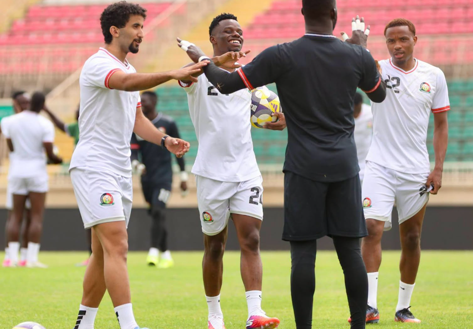 At long last! Harambee Stars train after week-long protest over allowances