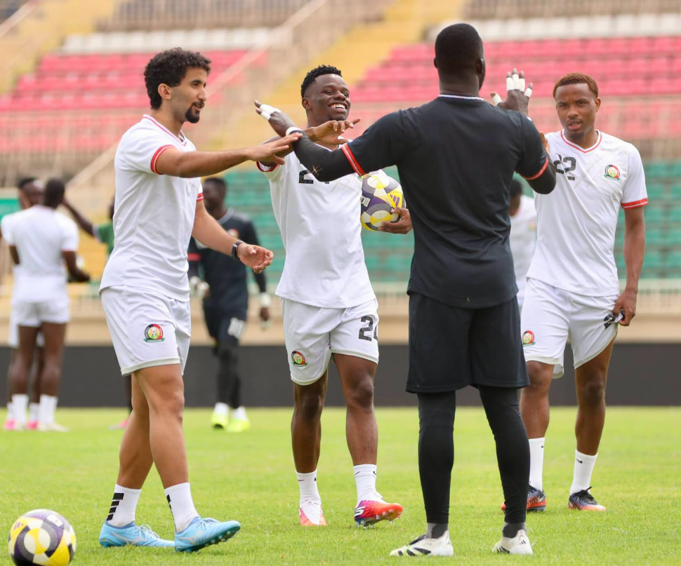 At long last! Harambee Stars train after week-long protest over allowances