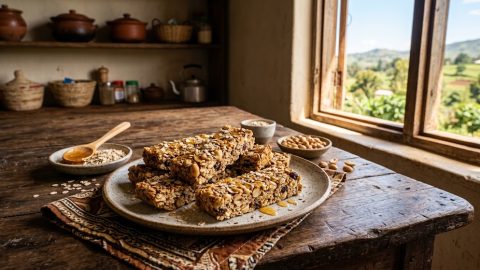 How to make a homemade granola bar using local ingredients