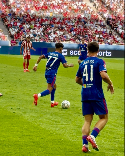 JJ Gabriel in action with Manchester United junior side previously. PHOTO/https://web.facebook.com/profile.php?id=61590262036235