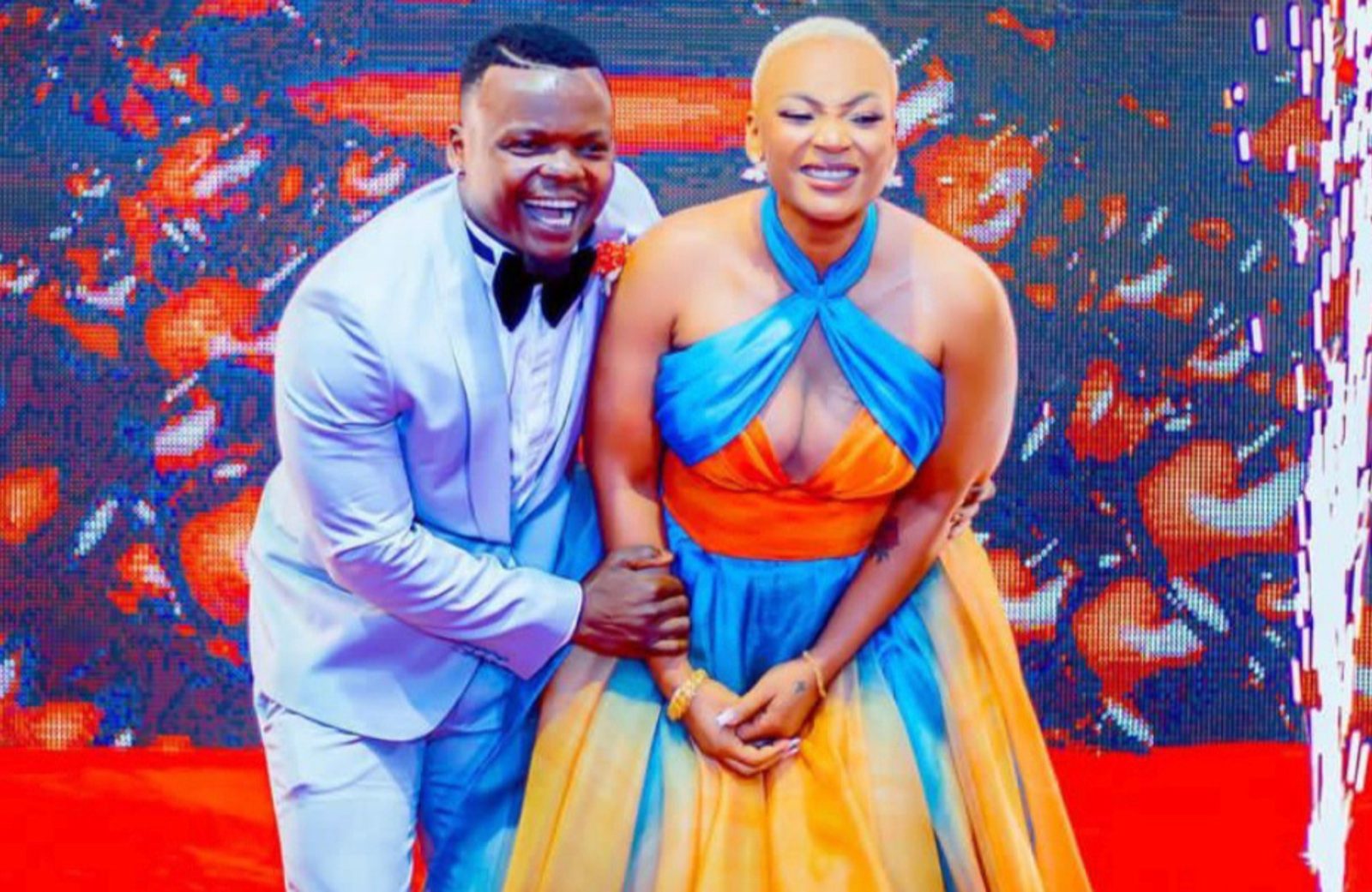 Musician Harmonize and his ex- lover Fridah Kajala at a past event. PHOTO/@kajalafrida/Instagram