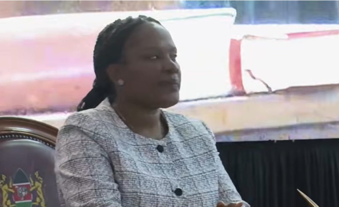 Veteran journalist Mary Kilobi during her swearing in on September 8,2026.