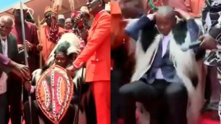 Awkward moment as Kindiki’s hat falls off during meeting with Mt Kenya leaders