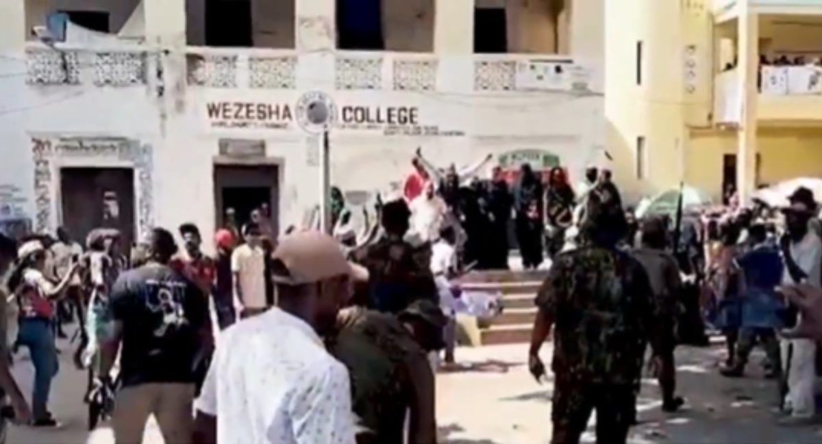 Lamu residents protesting over the proposed Dangote East Africa Refinery,