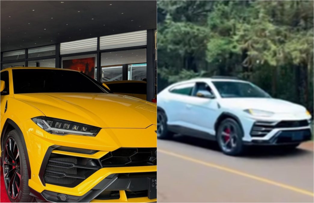 A collage of Sammy Boy and Kenya Prince Lamborghini Urus.PHOTO/@_kpforex,@sammyboy-kenya/Instagram