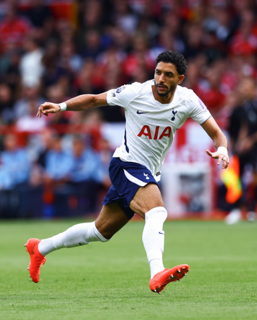 Tottenham's new signing Omar Marmoush in action against Nottingham Forest on Saturday, September 5, 2026. PHOTO/https://www.facebook.com/TottenhamHotspur/photos
