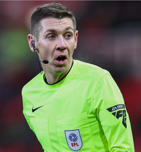 Premier League referee Matt Donohue previously, who in charge of VAR during the Sunday's September 13, 2026 Manchester Derby at Old Trafford. PHOTO/https://web.facebook.com/TheFootyCommunity