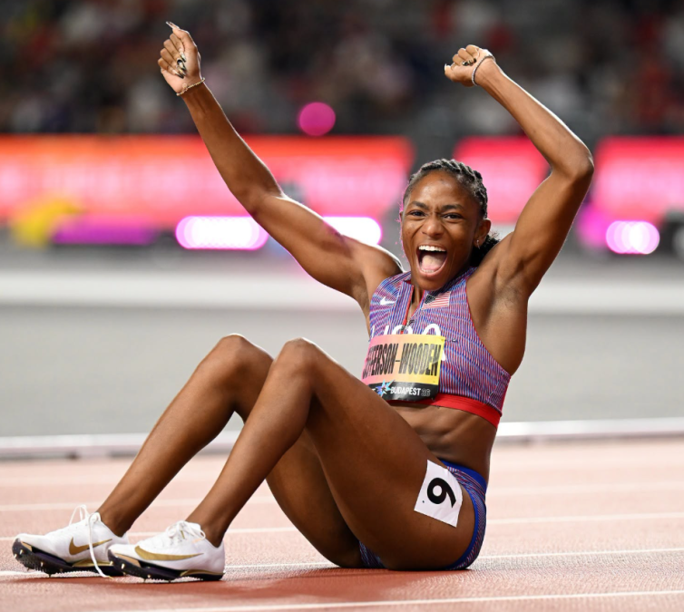 British athlete Mellisa Jefferson-Wooden.
PHOTO/https://www.facebook.com/WorldAthletics