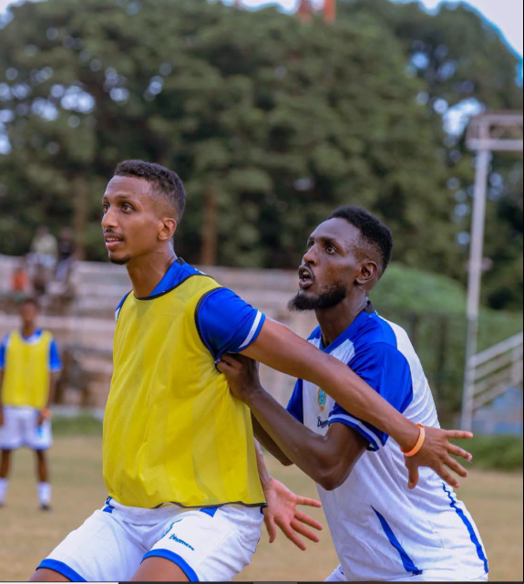 Mombasa United players in training. PHOTO/https://www.facebook.com/mombasaunited001/photos