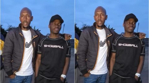 A collage of Geoffrey Mosiria with TikToker Sleek. PHOTO/ https://www.facebook.com/kiongozi.mosiriake