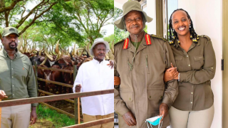 How Muhoozi and Natasha celebrated their father Museveni’s 82nd birthday
