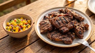 How to make a mango salsa for grilled meats