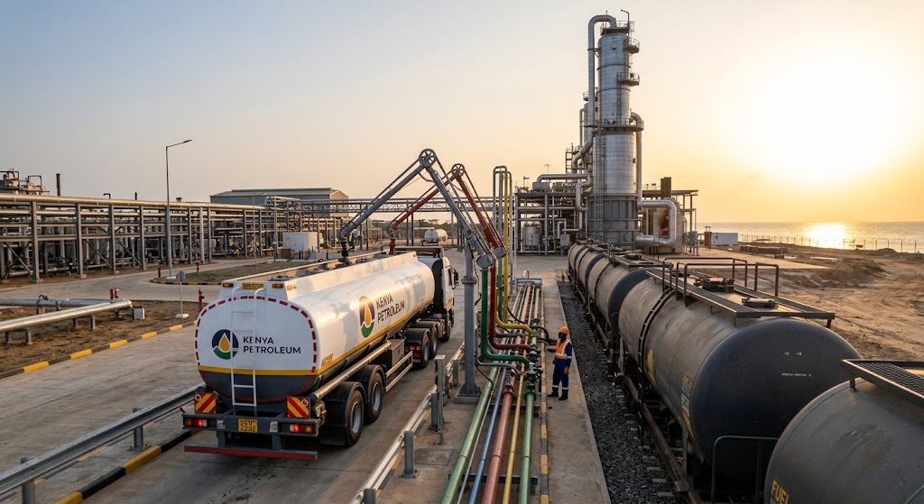 Different fuel types leave the refinery to power everyday transport across Kenya.
