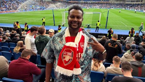 Oketch Salah shares family moment from Brighton vs Arsenal match at Amex Stadium