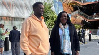 Oketch Salah enjoys New York evening with Ida Odinga and family