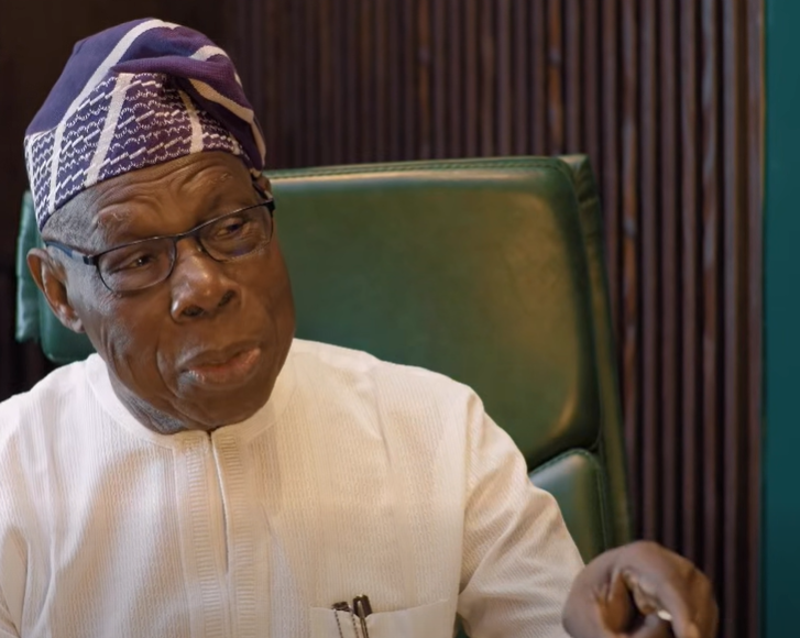 Former Nigerian president Olusegun Obasanjo. PHOTO/screengrab by K24 Digital