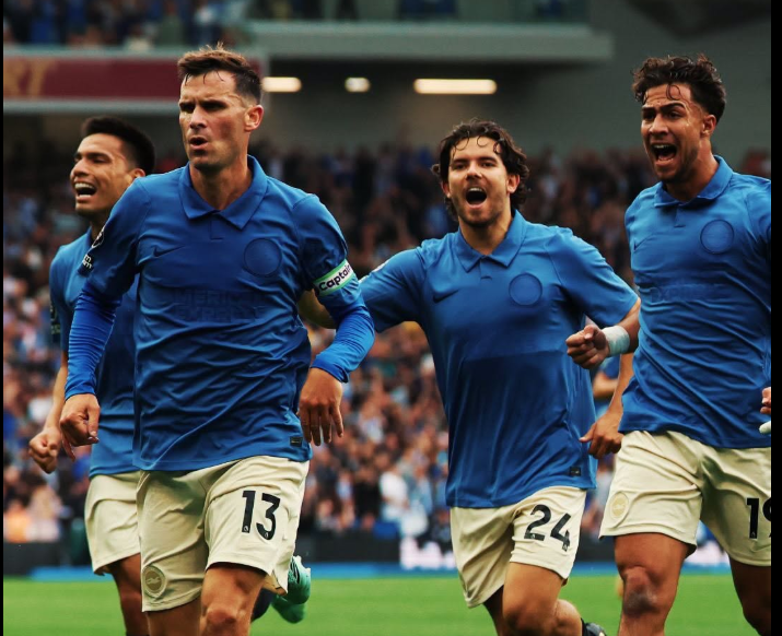 Why Brighton wore shirts that seemed inside out against Arsenal