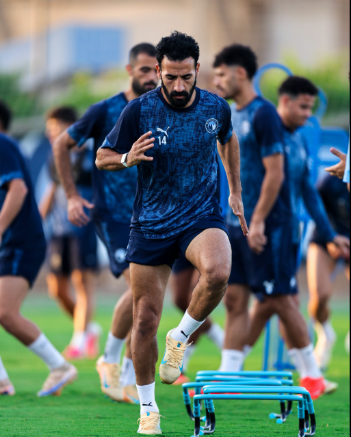 Pyramids FC players in training. PHOTO/https://www.facebook.com/Pyramidsfc/photos