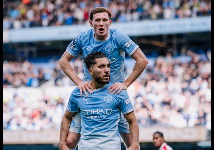 Manchester City maintain top spot after Sunderland win as Brobbey, Haaland make history in 8-goal thriller
