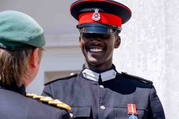 Rehamya Kainerugaba graduates from Sandhurt military academy.