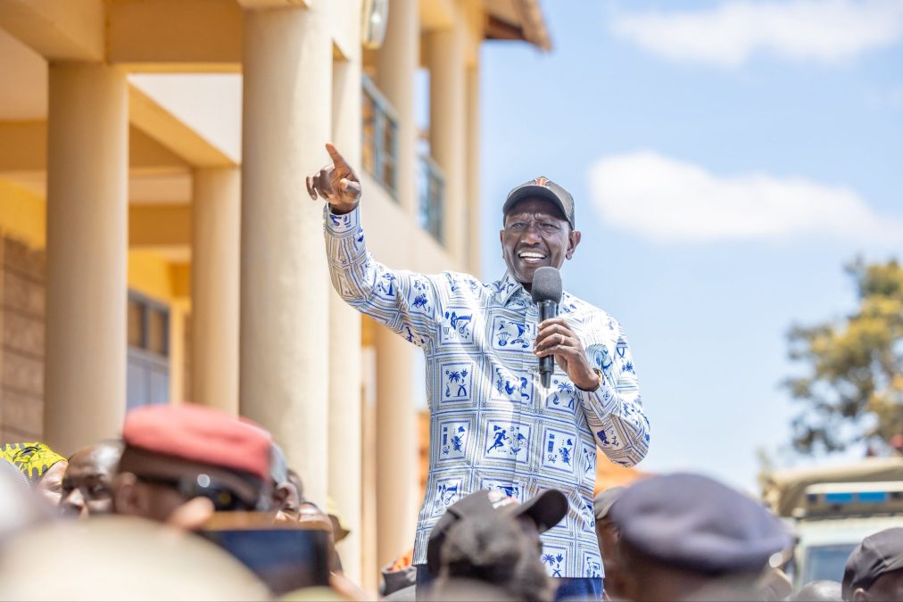 Ruto addressing Wundanyi residents in Taita Taveta County on Saturday, September 26, 2026. PHOTO/@Waziri_Mvurya/X