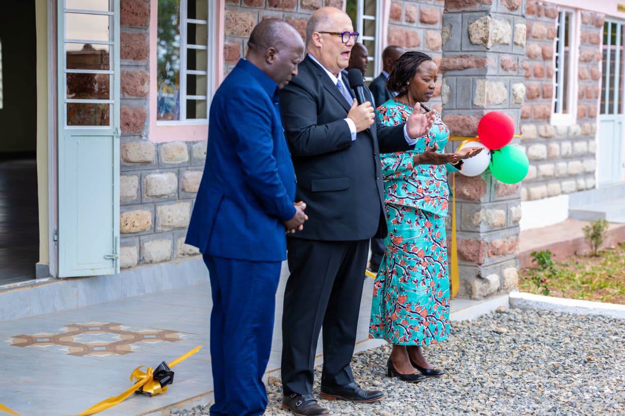 Rev. Roy Shane Wilson speaks during the opening of the rebuilt Kiambaa KAG Church. PHOTO/https://www.facebook.com/KagChurch/