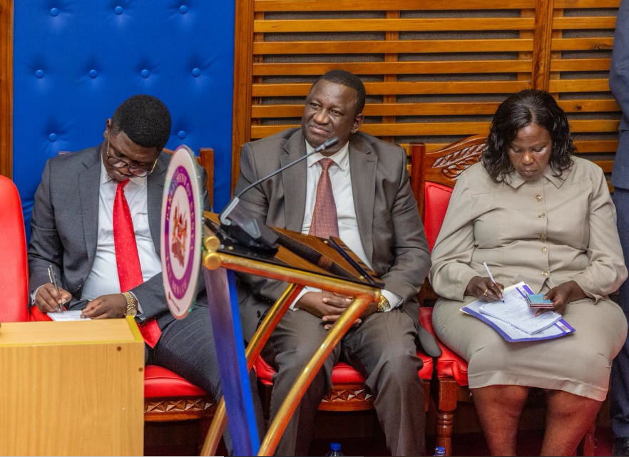 Sports CS Salim Mvurya Appearing before the Senate to respond to Parliamentary Questions on matters relating to Youth Affairs, the Creative Economy and Sports on Wednesday, September 23, 2026. PHOTO/https://www.facebook.com/GovernorSalimMvurya