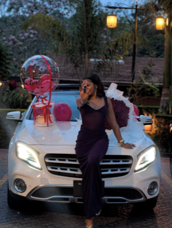 Felicity Shiru celebrates 27th birthday with new Mercedes-Benz GLA