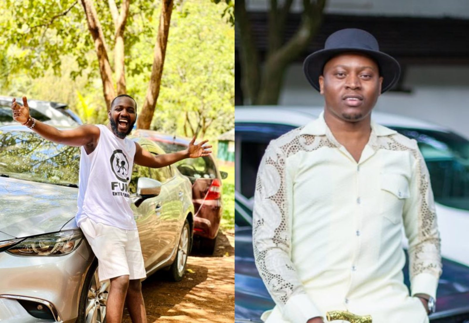 Tony Mwirigi stands with Baba Talisha as he reflects on the tragic accident that changed his family
