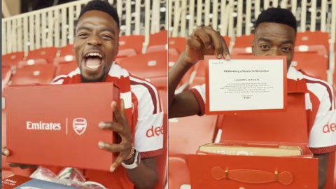 Arsenal honours diehard fan Useful Idioty with special package
