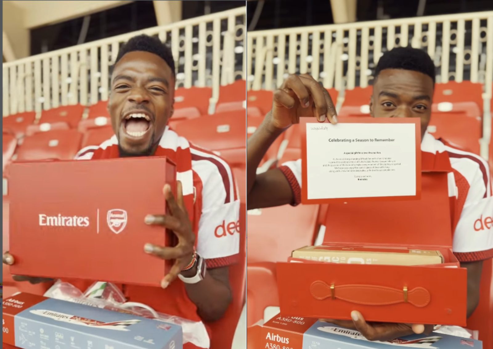 Arsenal honours diehard fan Useful Idioty with special package
