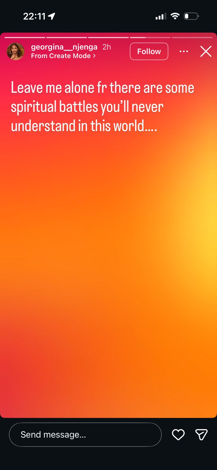 A post shared by Georgina Njenga. PHOTO/Screengrab by K24 Digital 