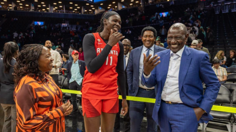 Ruto backs Madina Okot as Atlanta Dream edge New York Liberty in WNBA