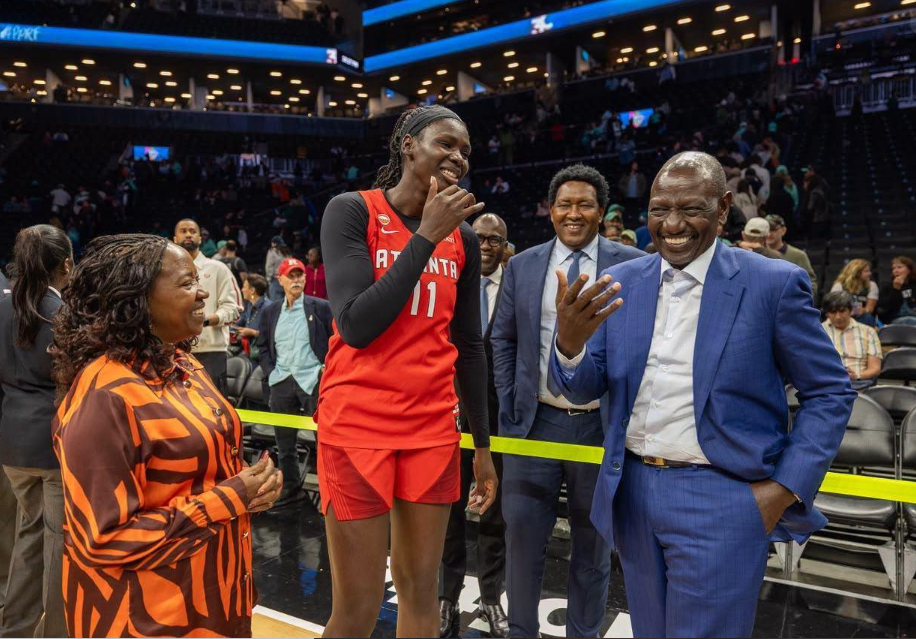 Ruto backs Madina Okot as Atlanta Dream edge New York Liberty in WNBA