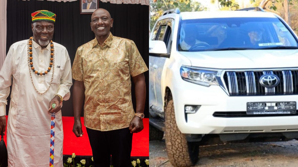 Ruto delivers brand-new Toyota Prado to Luo Council of Elders chairman