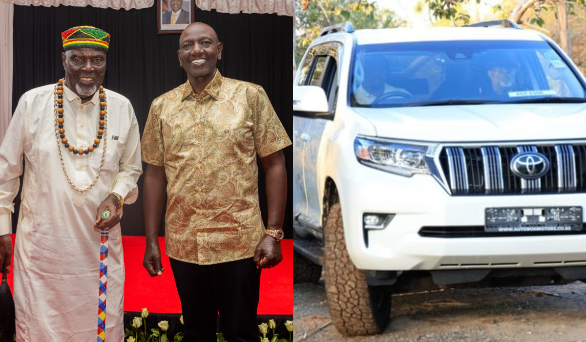 Ruto delivers brand-new Toyota Prado to Luo Council of Elders chairman
