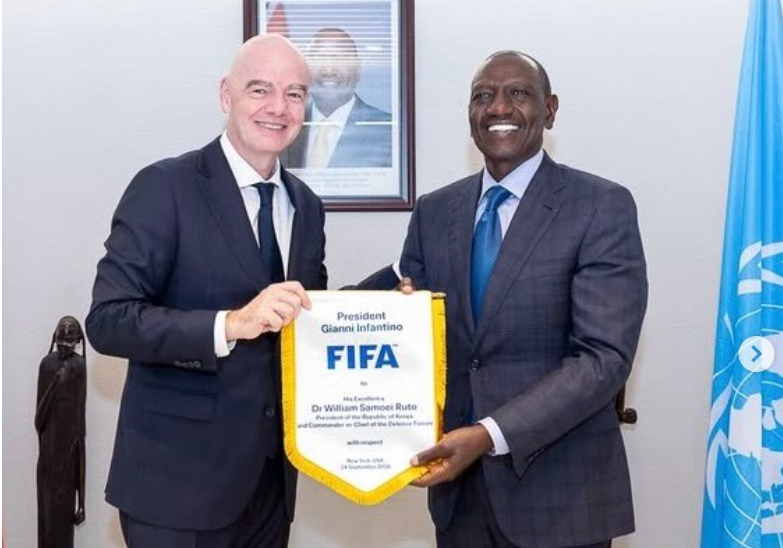 'His love for the game can make positive impact' - FIFA boss Infantino praises Ruto after New York meeting