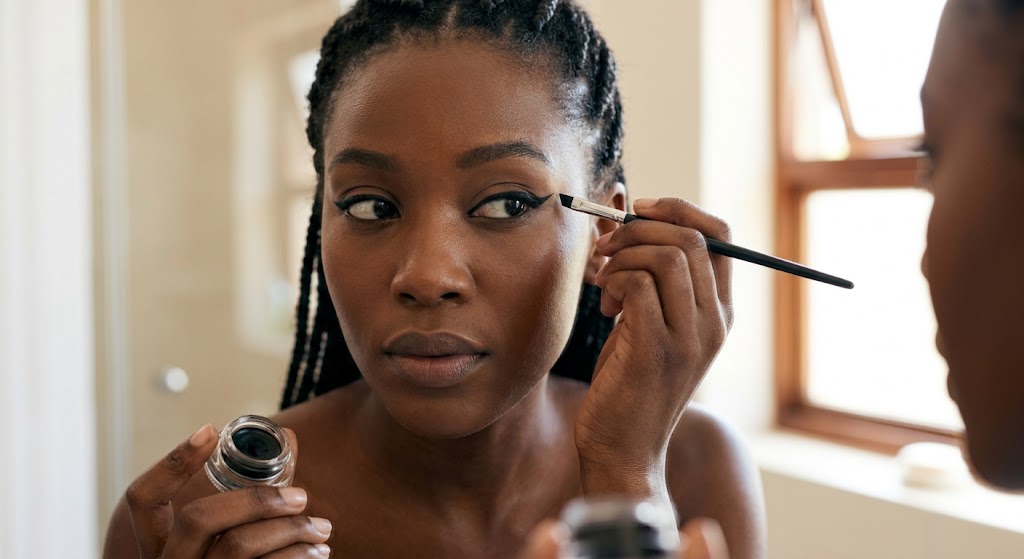 How to do a clean, sharp cat-eye with gel eyeliner