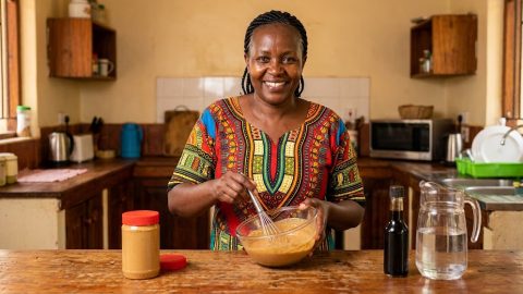 How to make a 3-ingredient peanut sauce for dipping