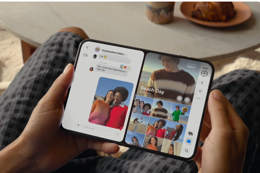 iPhone Duo, Apple's first foldable iPhone. PHOTO/https://www.apple.com/newsroom/2026/09/apple-unveils-iphone-duo/