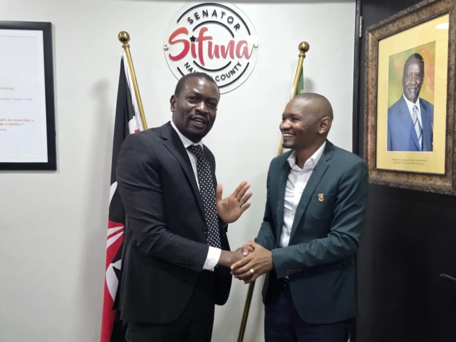 DJ Soxxy with Nairobi Senator Edwin Sifuna